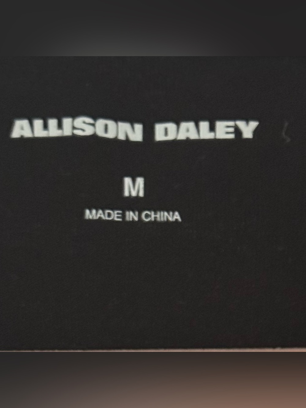 Allison Daley Black 3/4 Sleeve Top with Silver Spot Design - Picture 11 of 12